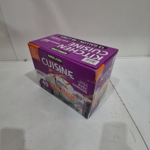 200PK~ KIRKLAND SIGNATURE KITCHEN GARBAGE BAGS WITH DRAWSTRINGS - 13GAL - WHITE (MODEL: 1089787) image 4