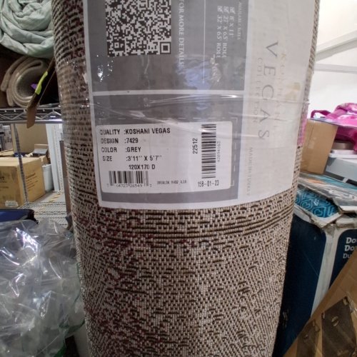 KOSHANI VEGAS AREA RUG - 4FT X 6FT" - GREY/RED (MODEL:7429) image 2