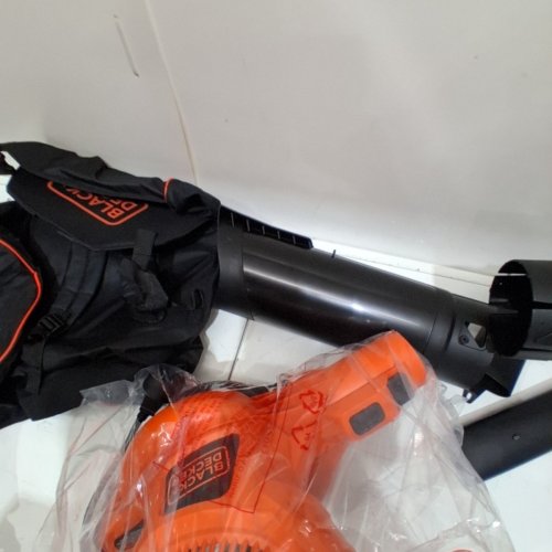 BLACK+DECKER 3-IN-1 VACPACK CORDED ELECTRIC LEAF BLOWER, VACUUM & MULCHER WITH BACKPACK BAG - 250MPH - 400CFM - BLACK/ORANGE (MODEL: BEBL7000) image 3