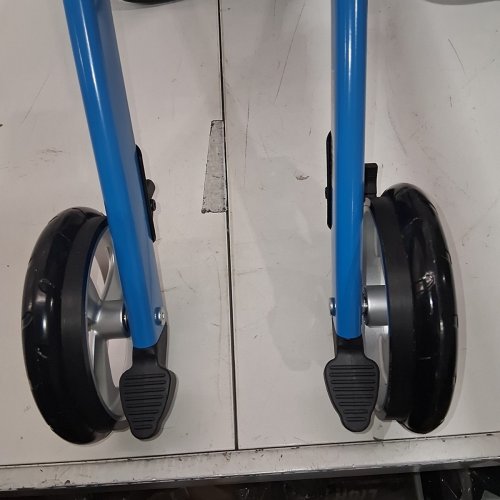 DRIVE MEDICAL NITRO SPRINT FOLDABLE ROLLATOR WALKER WITH SEAT - SUPPORTS UP TO 350LBS - BLUE (MODEL: 102662BL-T) image 7