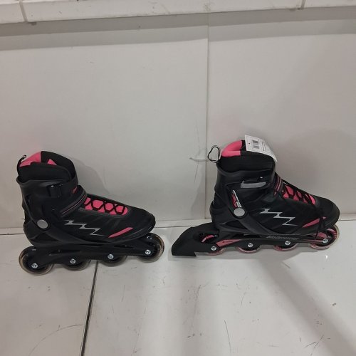 WOMEN BLADERUNNER ROLLERBLADE ADVANTAGE PRO XT INLINE SKATES - SIZE: 9 - BLACK/PINK image 5