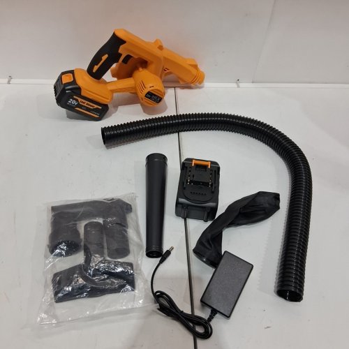 11PC CORDLESS LEAF BLOWER WITH BATTERIES- 20 V - YELLOW (MODEL: LB13A) image 4
