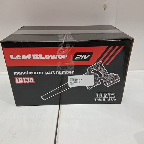 11PC CORDLESS LEAF BLOWER WITH BATTERIES- 20 V - YELLOW (MODEL: LB13A) image 7