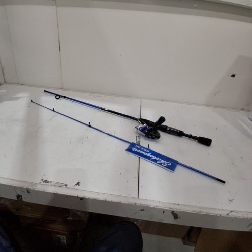 SHAKESPEARE NAVIGATOR SPIN CAST ROD AND REEL COMBO - 6FT - BLUE/BLACK (MODEL: ‎NAVI6030SPCBO) image 2