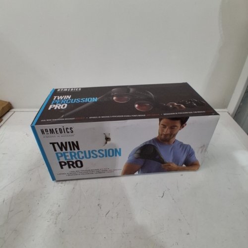 HOMEDICS TWIN PERCUSSION PRO MASSAGER WITH HEAT - BLACK (MODEL: HHP-385H) image 3
