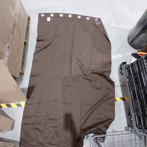 (6 PANEL) GROMMET TOP CURTAIN - 7FT X 52" - BROWN image 3