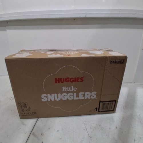198PK HUGGIES LITTLE SNUGGLERS DISPOSABLE BABY DIAPERS - SIZE 1 image 3