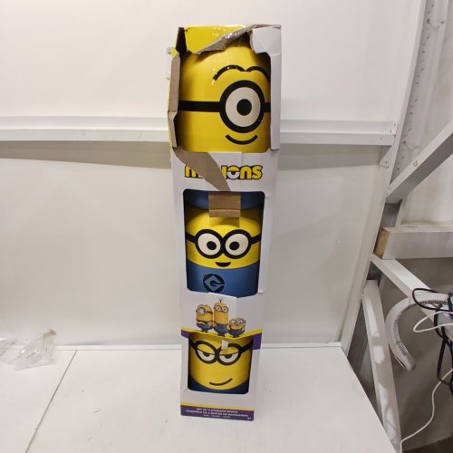 3PC MINIONS STACKABLE STORAGE CONTAINER - 9.25" / 12.25"/ 15" - YELLOW/BLUE (MODEL: 2038101) image 4