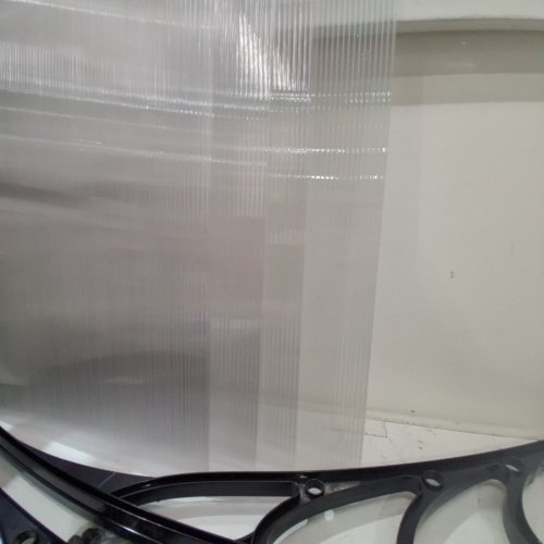 VIVOHOME POLYCARBONATE WINDOW DOOR AWNING - WHITE / TRANSPARENT - 40" X 80" - (MODEL: VH1148) image 5