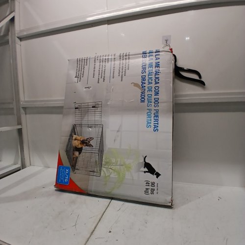 MEDIUM DOG METAL CAGE CRATE WITH TRAY, 30" X 19" X 21" - BLACK image 4