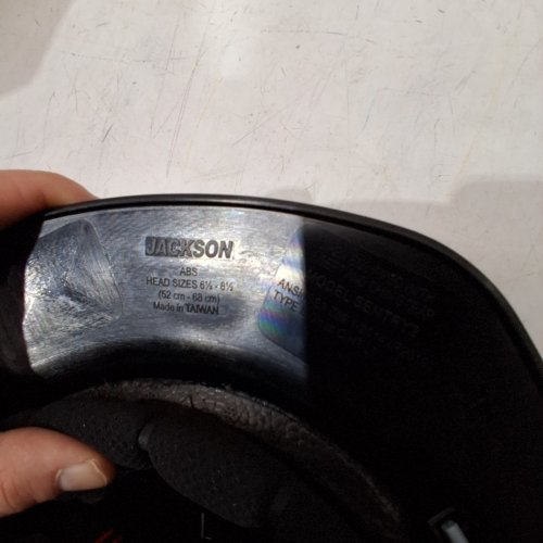 JACKSON SAFETY HARD HAT - 6 1/2-8 1/2 HEAD SIZE (52-68 CM) - BLACK image 4