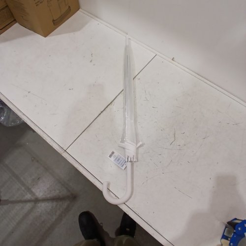 THE WEATHER STATION BUBBLE DOME CLEAR UMBRELLA - 52" ARC - WHITE/CLEAR (MODEL: WS510-WHITE) image 2