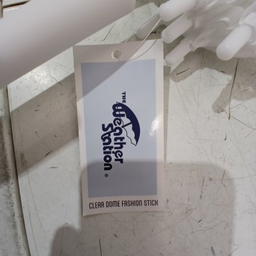THE WEATHER STATION BUBBLE DOME CLEAR UMBRELLA - 52" ARC - WHITE/CLEAR (MODEL: WS510-WHITE) image 5