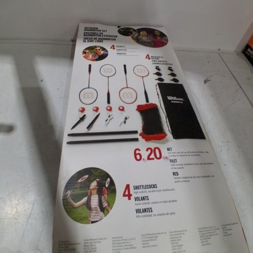 WILSON OUTDOOR BADMINTON KIT SET WITH 4 RACKETS - RED/BLACK (MODEL: 3622074) image 4
