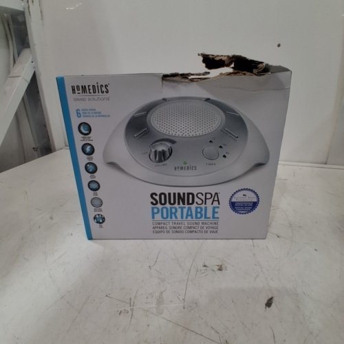 HOMEDICS SLEEP SOLUTIONS SOUNDSPA PORTABLE SOUND MACHINE WITH 6 NATURE SOUNDS - WHITE - (MODEL: SS-2000M) image 2