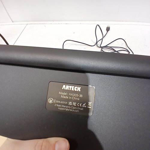 ARTECK BACKLIT USB WIRED KEYBOARD - BLACK (MODEL: HA305-3B) image 5
