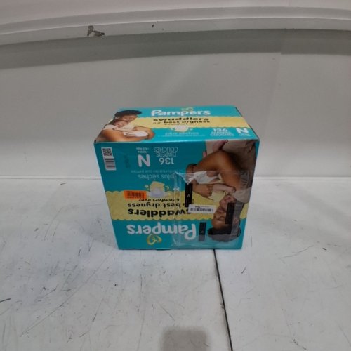 136PK PAMPERS SWADDLERS DIAPERS - NEWBORN SIZE image 2