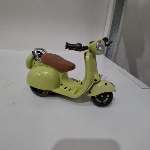 DOLLHOUSE MINIATURE TOY SCOOTER - 7" - LIGHT GREEN image 2