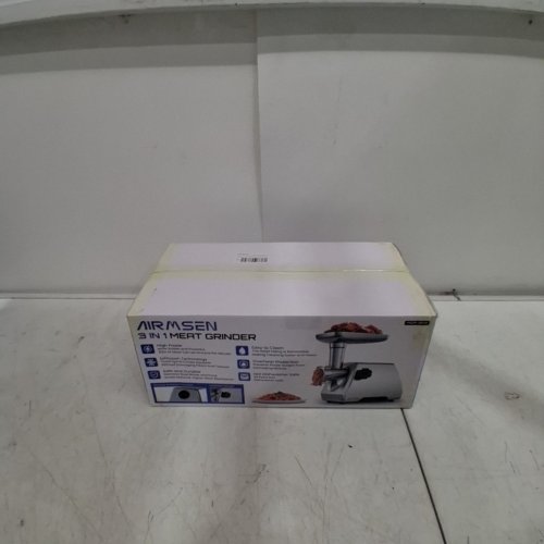 AIRMSEN STAINLESS STEEL ELECTRIC SAUSAGE MAKER AND STUFFER MEAT GRINDER - 800W - SILVER (MODEL: MGR-080) image 7