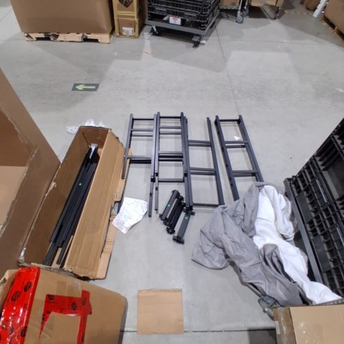 HEAVY DUTY METAL BOX SPRING MATTRESS FOUNDATION WITH EASY CLEAN COVER - QUEEN - BLACK/WHITE/GREY (MODEL: BS10A-4Q) image 2