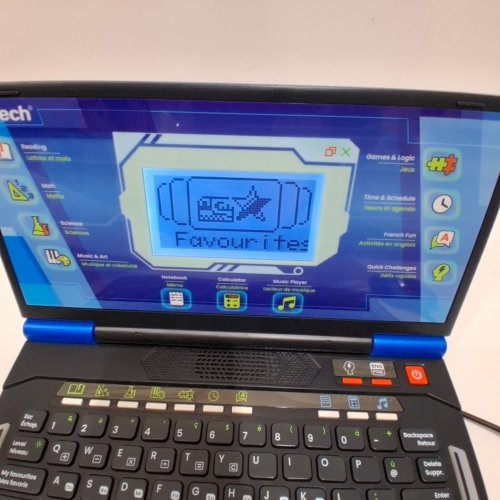 KIDS VTECH GENIO BILINGUAL JUNIORBOOK LAPTOP - 5+ YEARS - BLUE (MODEL: ‎80-581246) image 2