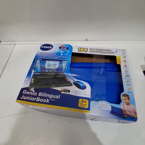 KIDS VTECH GENIO BILINGUAL JUNIORBOOK LAPTOP - 5+ YEARS - BLUE (MODEL: ‎80-581246) image 4