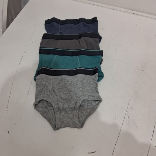 4 ASSORTED BOYS' GEORGE COTTON BRIEFS - SIZE 4 - ASSORTED COLORS (STYLE: GRS50205B) image 2
