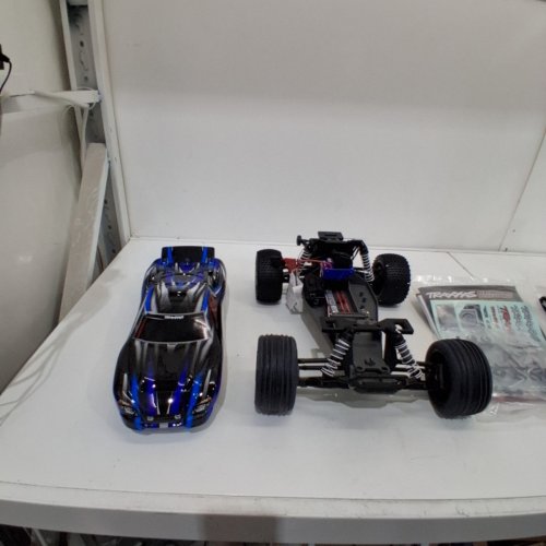 TRAXXAS RUSTLER BL-2S HD 2WD BRUSHLESS RC STADIUM TRUCK - 1/10 SCALE - BLUE (MODEL: TRA37054-4BLUE) image 2