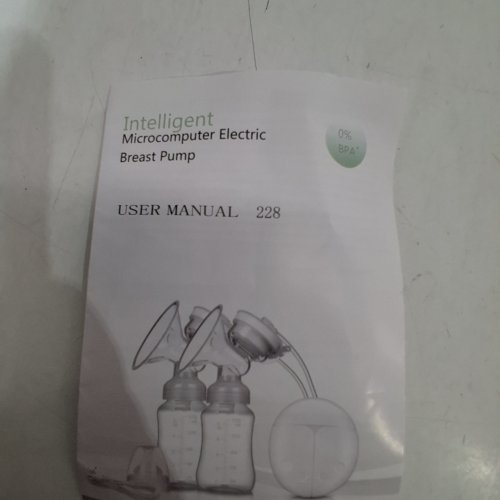 6PC DOUBLE ELECTRIC BREAST PUMP - WHITE image 2