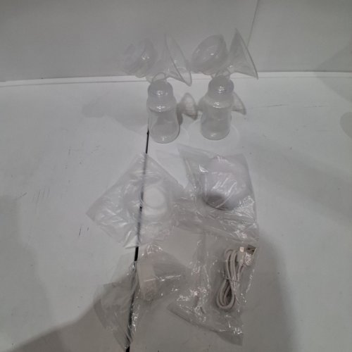 6PC DOUBLE ELECTRIC BREAST PUMP - WHITE image 3