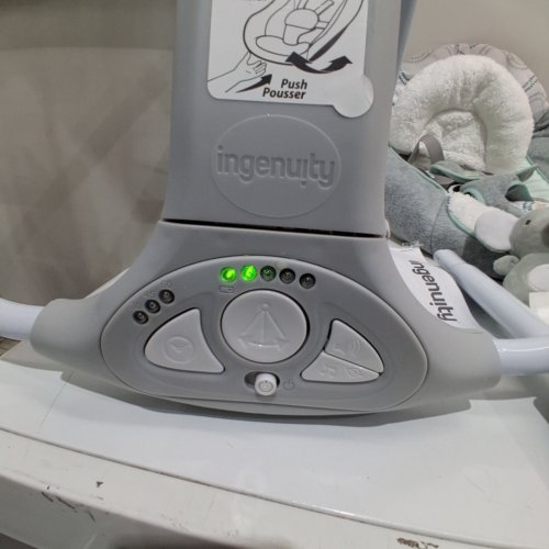 INGENUITY CONVERT ME 2-IN-1 COMPACT PORTABLE AUTOMATIC BABY SWING & INFANT SEAT WITH NATURE SOUNDS - 0 TO 9 MONTHS, 6LBS TO 20LBS - SWELL (MODEL: 12579/3407) image 2