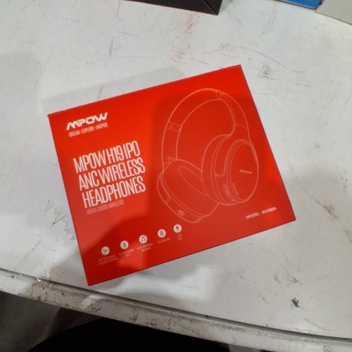 MPOW H19 IPO ACTIVE NOISE CANCELLING WIRELESS BLUETOOTH 5.0 HEADPHONES - BLACK (MODEL: BH388A) image 3