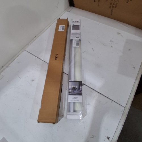 AOSKY CORDLESS ROLLER SHADES BLACKOUT BLINDS - 23" W X 72" H - IVORY WHITE image 3