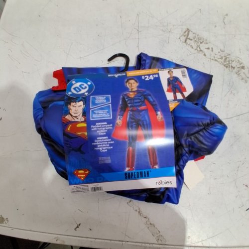 2PC KIDS RUBIES SUPERMAN COSTUME - MEDIUM - BLUE / RED image 2