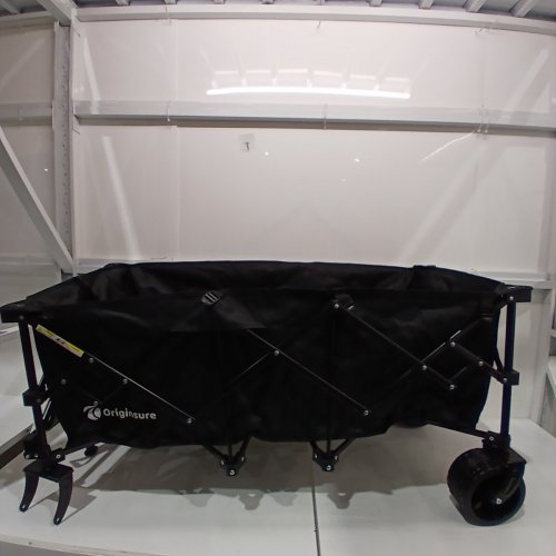 ORIGINSURE HEAVY DUTY FOLDING COLLAPSIBLE WAGON CART WITH BIG ALL-TERRAIN WHEELS - 560LBS CAP - 48" - BLACK (MODEL: OS5004-FW300BLA) image 4