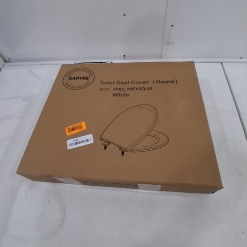 GARVEE ROUND TOILET SEAT - 14.23" X 16.45" - WHITE (MODEL: PHO_16EX3QUX) image 3