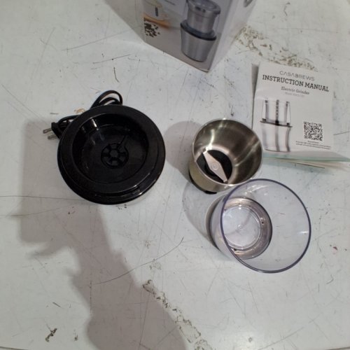 CASABREWS ELETRIC COFFEE / SPICE GRINDER - STAINLESS STEEL/BLACK (MODEL : KWG-130) image 5
