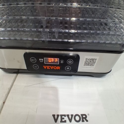 ELECTRIC 5-TRAY FOOD DEHYDRATOR MACHINE - 120V, 300W - BLACK/SILVER (MODEL-DH805) image 2