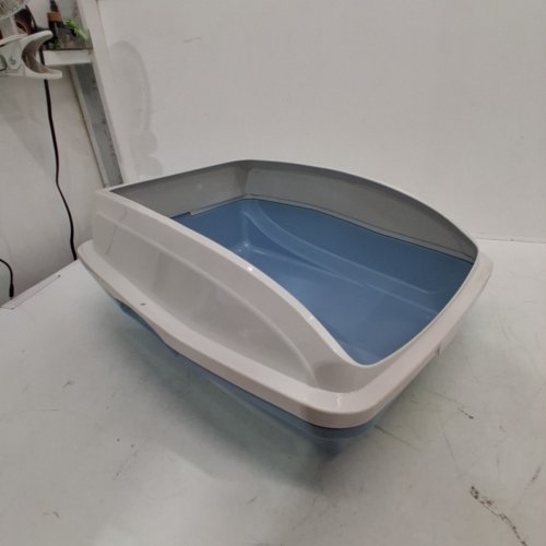VANNESS LARGE FRAMED CAT LITTER BOX PAN - 19" X 15" X 5.25" - LIGHT BLUE (MODEL: CP4) image 3