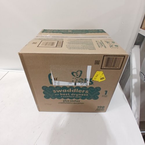 198PK PAMPERS SWADDLERS DIAPERS, SIZE 1 image 3