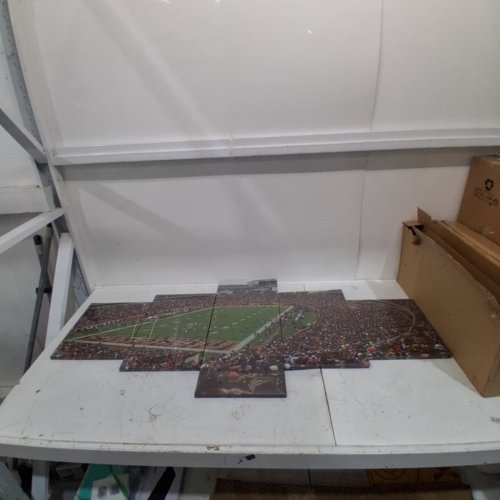 5PC FOOTBALL STADIUM WALL ART - 50" X 24" - MULTICOLOUR image 2