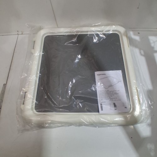 DOG TRAINING PAD TRAY WITH SECURED LATCHES - 22" X 22" -GREY/BLACK image 2