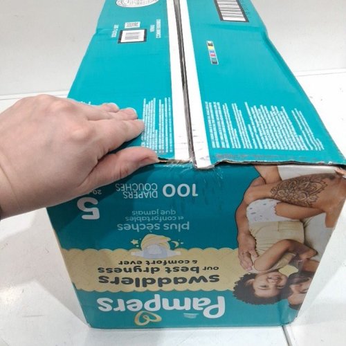 100PK PAMPERS SWADDLERS 100% LEAKPROOF DISPOSABLE BABY DIAPERS - SIZE 5 image 4