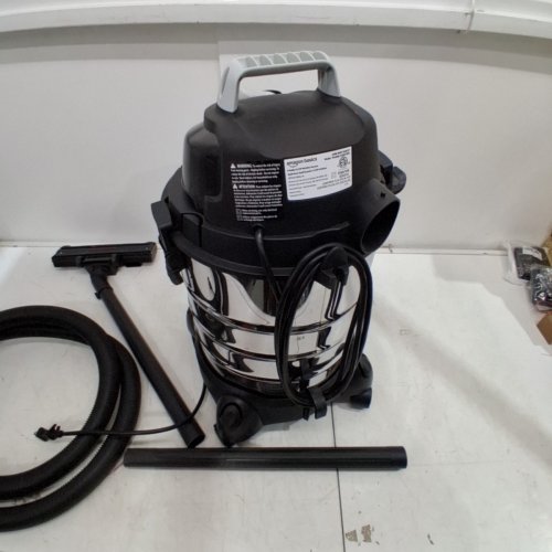 AMAZONBASICS WET/DRY VACUUM WITH ATTACHMENTS - 6GAL - 3.5HP - SILVER/BLACK (MODEL: VQ607SFD) image 3