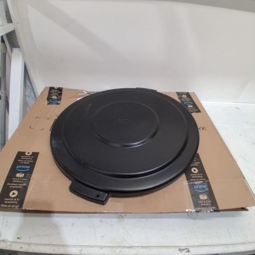 SPARTA ROUND WASTE BIN TRASH CONTAINER LID - FOR 32GAL BIN - BLACK (MODEL: 84103303) image 2