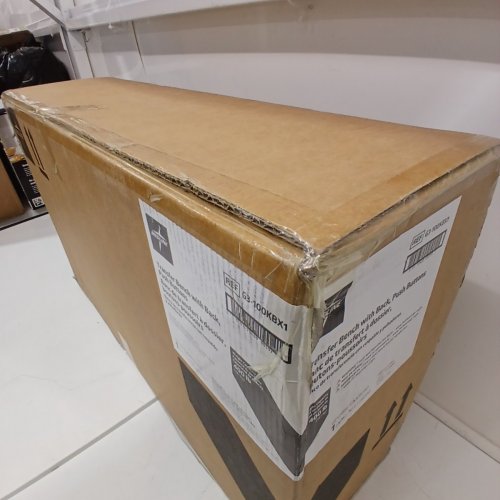 MEDLINE GUARDIAN TRANSFER BENCH WITH BACK & MICROBAN ANTIMICROBIAL TREATMENT - GREY (MODEL: G3-100KBX1) image 3