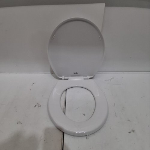 BEMIS ECONOMY PLASTIC ROUND TOILET SEAT - 17" - WHITE (MODEL: 730SLEC 000) image 2