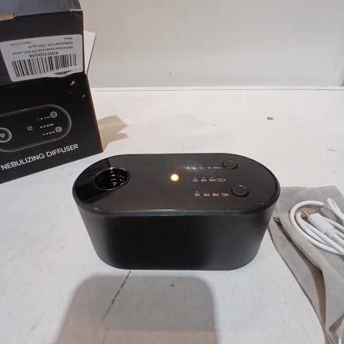 NEXALITHRON WATERLESS ESSENTIAL OIL DIFFUSER BATTERY OPERATED NEBULIZER - BLACK image 2