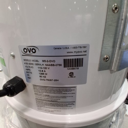 OVO HEAVY DUTY POWERFUL CENTRAL VACUUM SYSTEM- 750W - 35L - GREY\WHITE (MODEL: M5-2-OVO) image 4