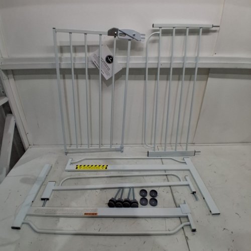 REGALO EASY STEP ADJUSTABLE METAL WALK-THROUGH GATE - 29" - 49" X 30" - WHITE - (MODEL: 1164EWDS) image 2